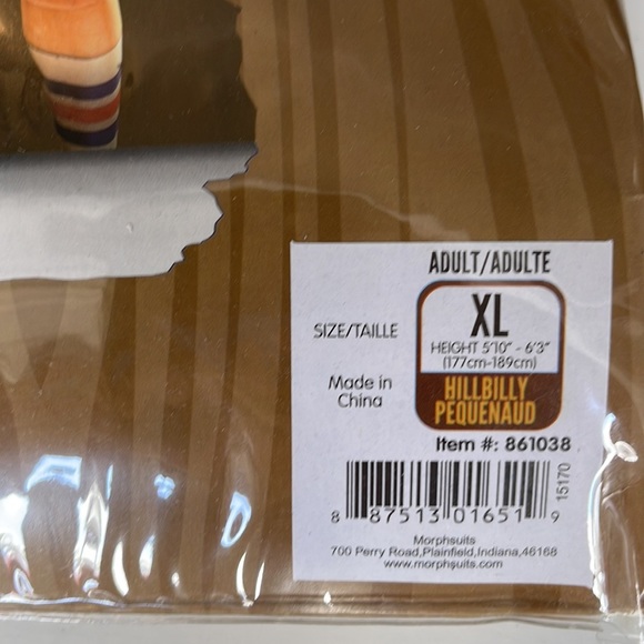 Hillbilly Pequenaud Adult Costume! New! - Picture 7 of 8